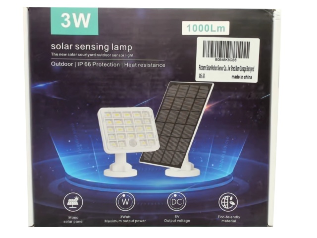 Solar Sensing Lamp Outdoor 1000lm 3w