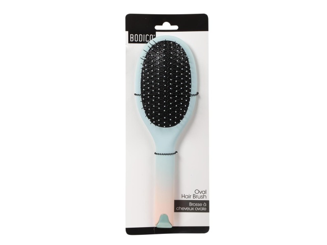 Bodico, Oval Detangling Hair Brush, ombre, thin flex bristles, t.o.c