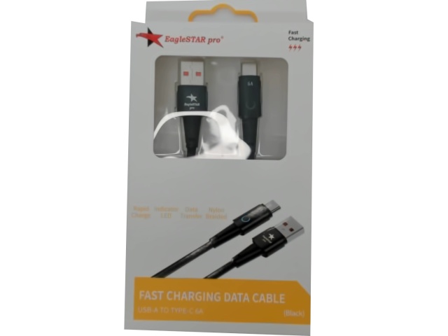USB-A to Type-C® 66W 6 foot super fast charging cable