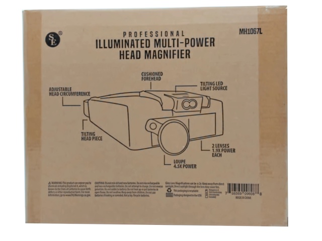 Head Magnifier Illuminated Multi-Power