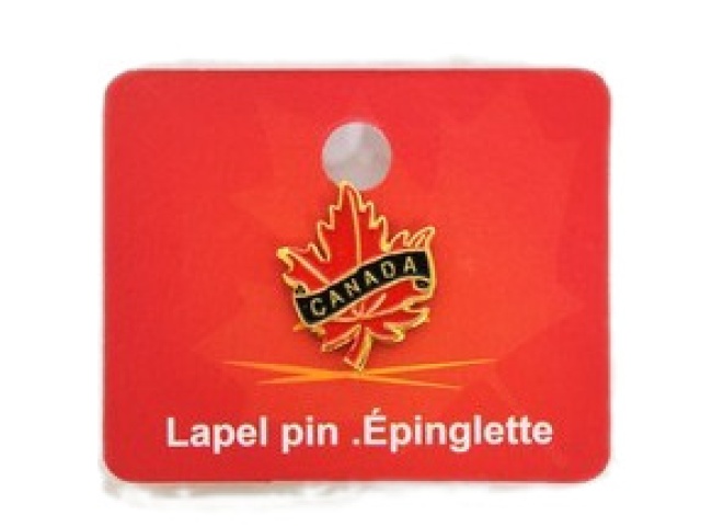CANADA MAPLE LEAF PIN CARDED