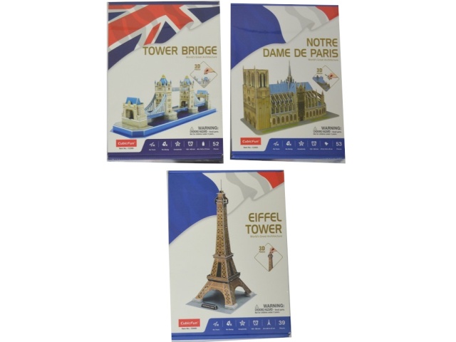PUZZLES 3D ASSORTED KIND