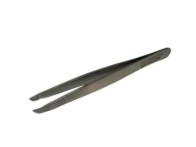 Tweezers 3 Stainless Steel Slant Tip\