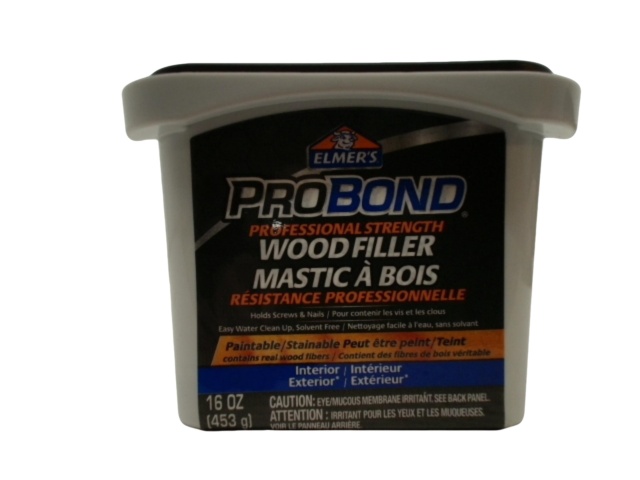 Wood Filler Interior Professional Strength 453g. Paintable Probond Elmer\'s
