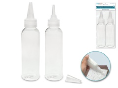 2 Pc. (120 ml.) EZ Squeeze Applicator Bottles Reusable