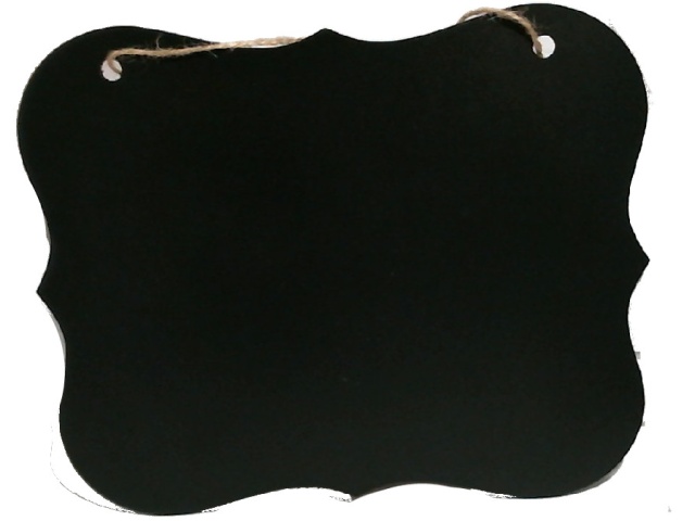 Chalkboard Wall Plaque  Bracket Border