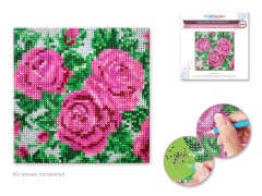 Craft Medley Kit: DIY Diamond Painting Kit B) Rose Bush