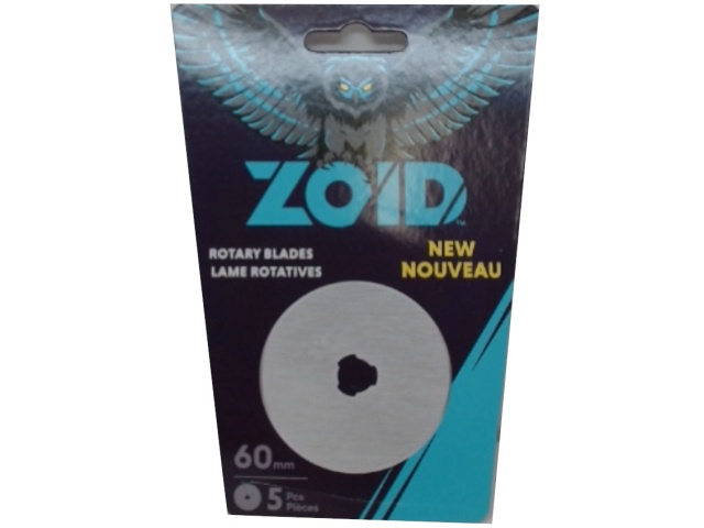 Rotary Blades 60mm 5pk. Zoid