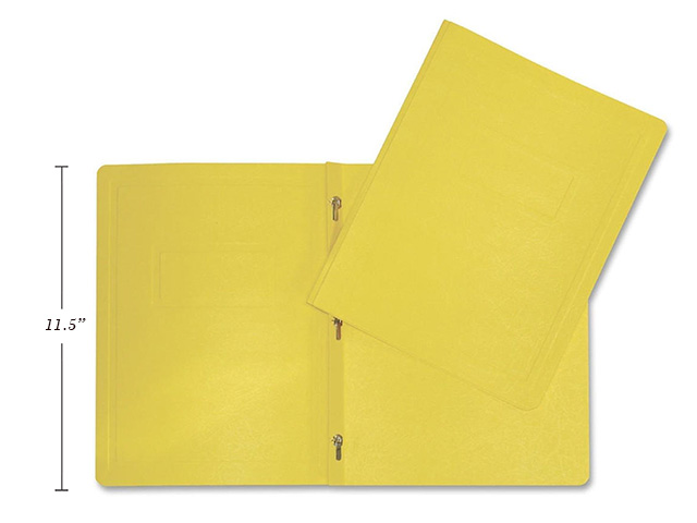 3 PRONG REPORT COVERS LETTER SIZE, YELLOW