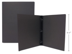 3 PRONG REPORT COVERS, LETTER SIZE BLACK COLOUR