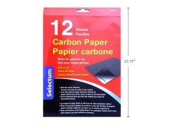 CARBON PAPER 11X8.5 12 SHTS/PKG, BLACK COLOUR