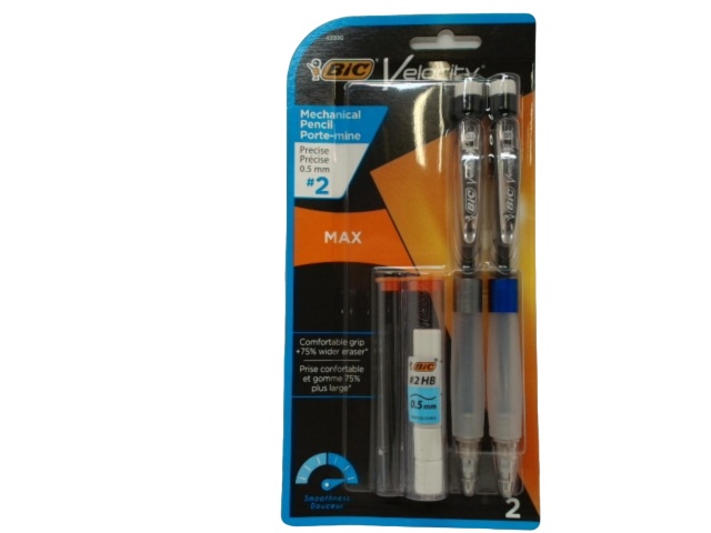 Mechanical Pencil 2pk. 0.5mm #2 Bic Velocity