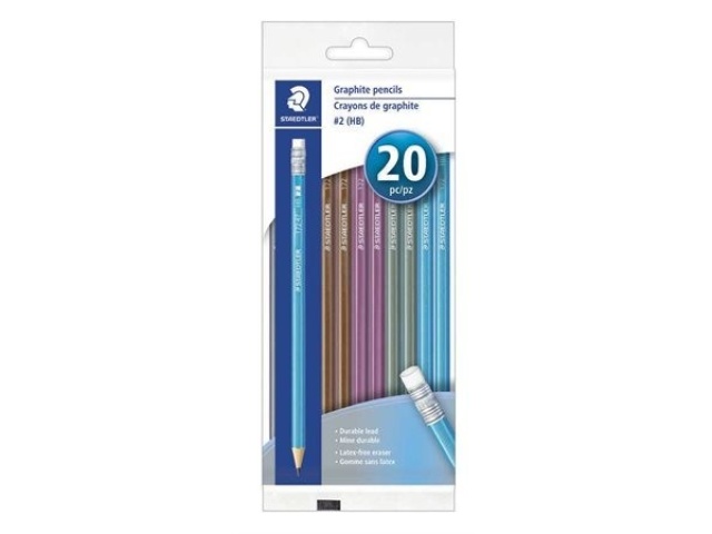 STAEDTLER 20PK METALLIC HB PENCILS