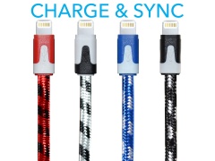 Cable - USB Lightning™ 10ft Flat Braided