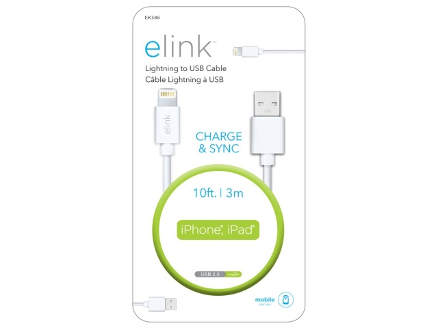 Cable - USB Lightning™ 10ft White