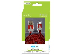 Cable - USB Lightning™ 6.6ft Red Braided