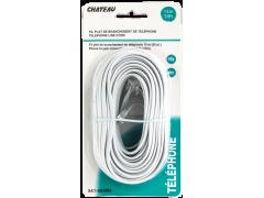 Phone Line Cord White 50 foot