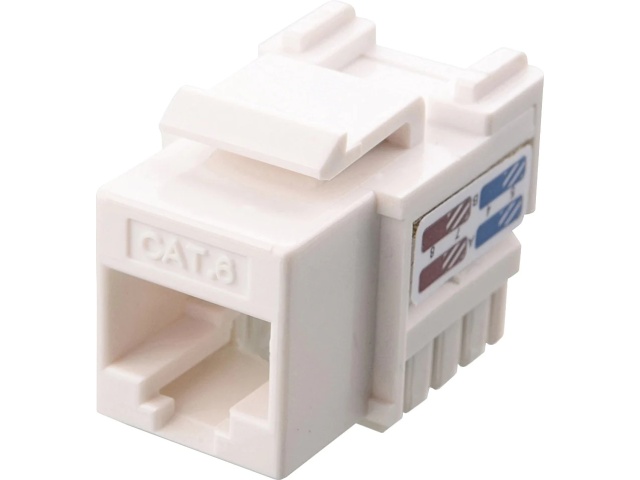 Keystone CAT6 white jack