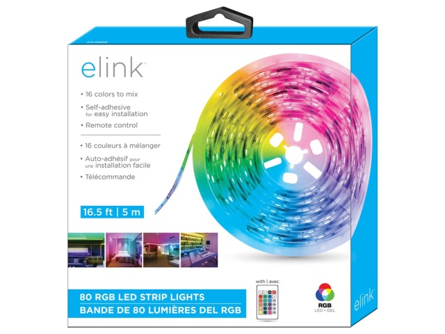 LED Strip RGB 16.5 Ft USB Powered