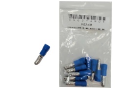 Male Bullet Crimp Terminal 4 / 0.156 bag of 10