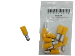 Male Bullet Crimp Terminal 5 / 0.195 bag of 10