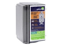 Weather resistant GFCI receptacle kit Leviton