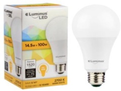 LUMINUS LED 14.5W A19 2700K