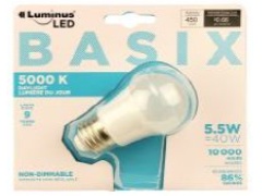 LUMINUS LED BASIX A15 5000K