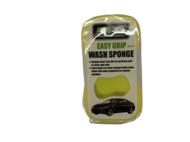 Easy Grip Wash Sponge Yellow Grip