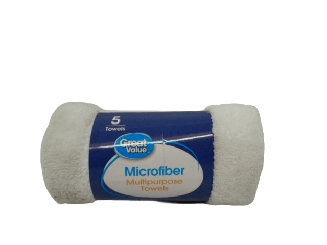 Microfiber Multipurpose Towels 5pk. Great Value