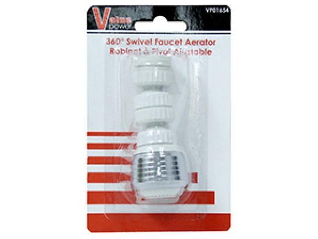 Faucet Swivel Adj WHITE