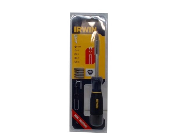 Screwdriver Multi Bit 5 In 1 Magnetic Irwin