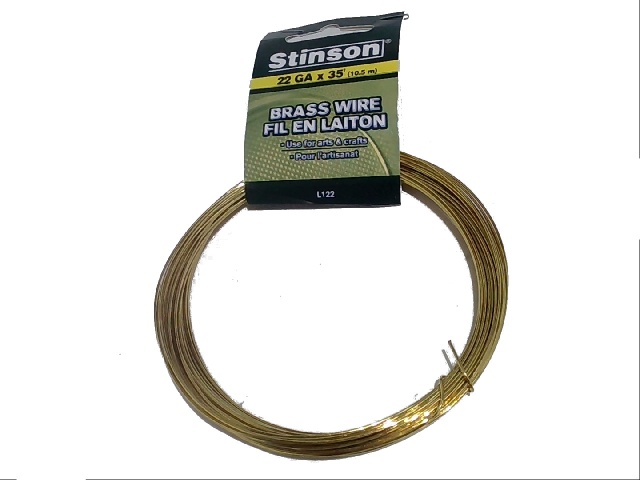 Brass tie wire 22 gauge x 10.5m 35 feet