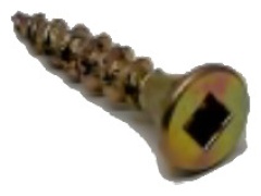 Construction Screw 8 x 1 Yellow Robertson No. 2