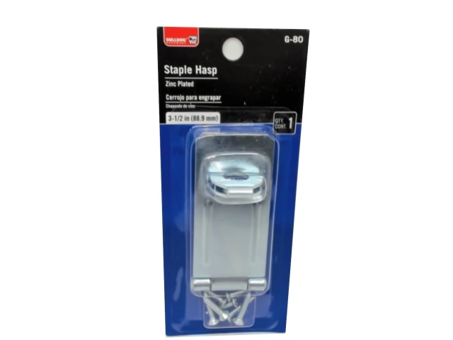 Staple Hasp 3.5 Zinc Plated Bulldog\