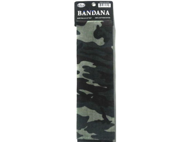 Bandana Camo-Grey 21X21 inches