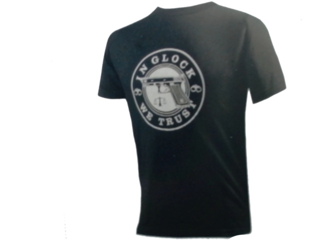 Black T-shirt - in glock we trust - XXLarge