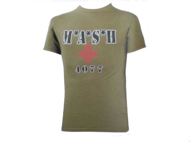 Olive T-shirt - MASH - Medium