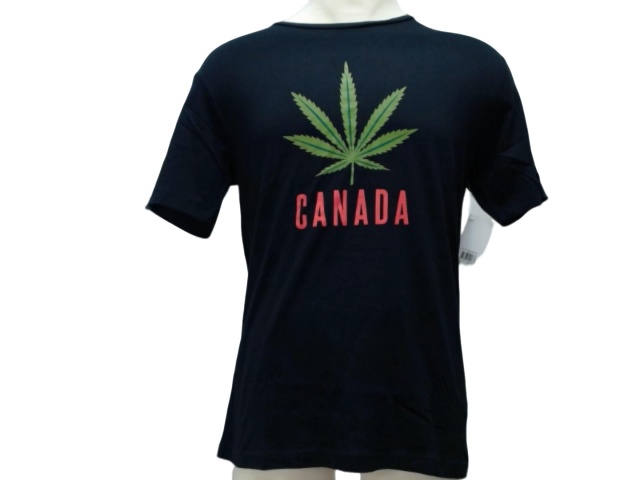 T-Shirt Black Medium Team Canada