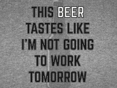 T-Shirt with print - Beer Tastes - L