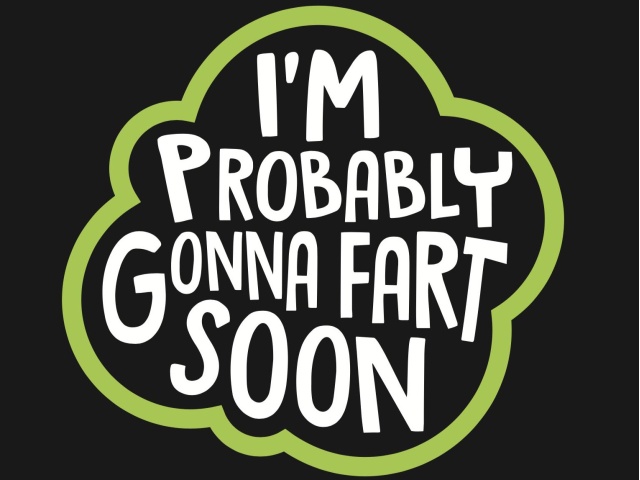 T-Shirt with print - Fart Soon - XL