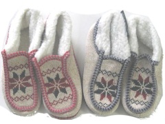 Men's Winter Slippers Snowflake des.(endcap)