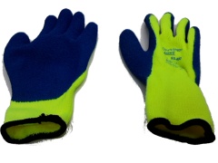 Freezer Gloves -20 Degrees Latex  Blue/Yellow/0range Powerflex