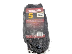 Gloves Polyurethane Coated 5pk. Large Black Horizon