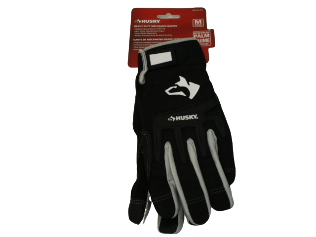 Mechanics Gloves Heavy Duty Medium Reinforced Palm Husky