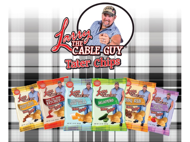 Larry the cable guy tater chips - buffalo wing & blue cheese