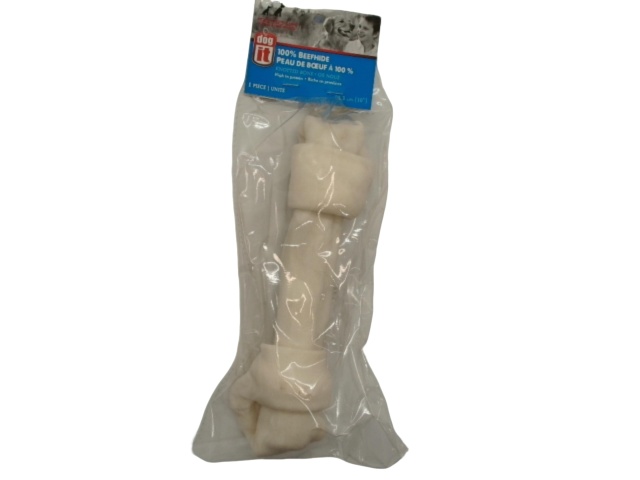 Dog Bone Knotted 10 100% Beefhide Dogit\