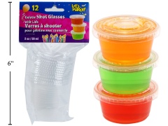 Let's Party 12pcs 2oz Gelatin Shot & Lids