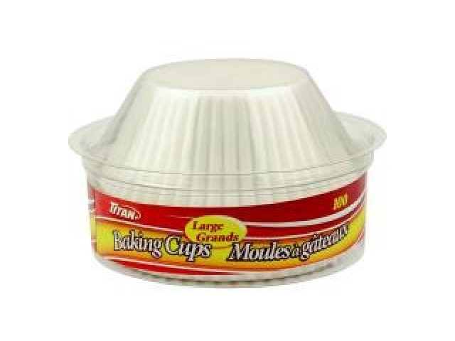 TITAN LARGE BAKING CUPS 100/PK x 48/CS