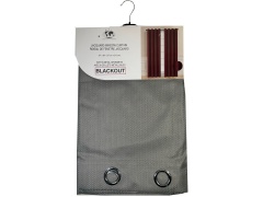 Curtain 54X84 inches Blackout W/Emb.Grey